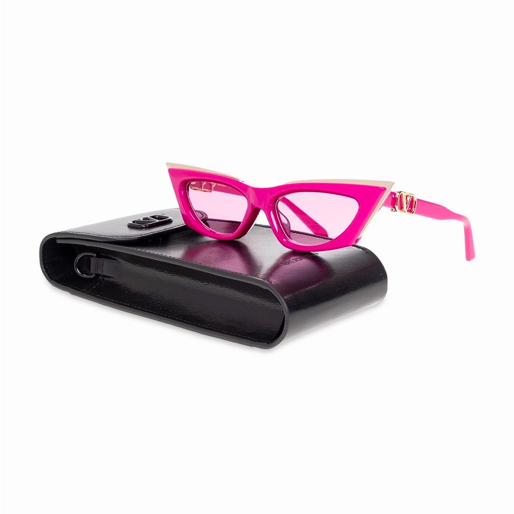 Valentino Pink Cat-Eye Sunglasses
